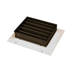 Victorian 8 In. X 6 In. White/Powder Coat, Steel Wall/Ceiling Vent With Opposed Blade Damper -Fire Place Store whites steelcrest registers grilles tvi8x6swhh 4f 1000