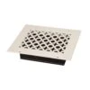 Victorian 8 In. X 6 In. White/Powder Coat, Steel Wall/Ceiling Vent With Opposed Blade Damper
