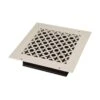 Victorian 8 In. X 8 In. White/Powder Coat, Steel Wall/Ceiling Vent With Opposed Blade Damper