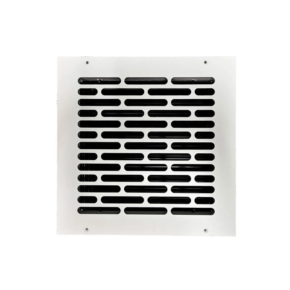 Vogue 10 In. X 10 In. White/Powder Coat, Wall Or Ceiling Supply Vent, With Mounting Holes 3 Vogue 10 In. X 10 In. White/Powder Coat, Wall Or Ceiling Supply Vent, With Mounting Holes - Image 3