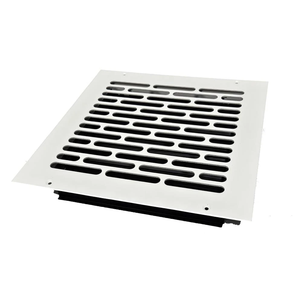 Vogue 10 In. X 10 In. White/Powder Coat, Wall Or Ceiling Supply Vent, With Mounting Holes 1 Vogue 10 In. X 10 In. White/Powder Coat, Wall Or Ceiling Supply Vent, With Mounting Holes