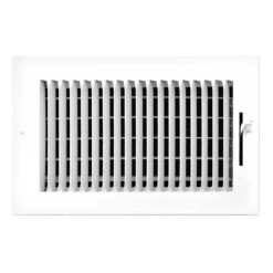 8 In. X 4 In. 1-Way Left Side Wall/Ceiling Register