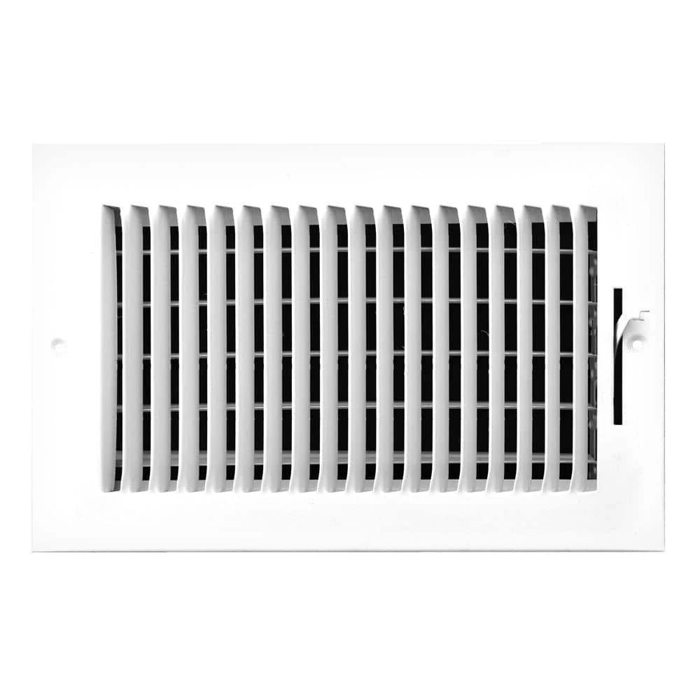 10 In. X 6 In. 1-Way Left Side Wall/Ceiling Register 1 10 In. X 6 In. 1-Way Left Side Wall/Ceiling Register