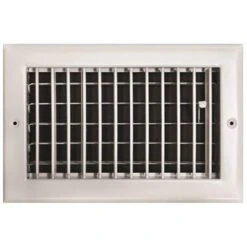 10 In. X 6 In. Adjustable 1 Way Wall/Ceiling Register