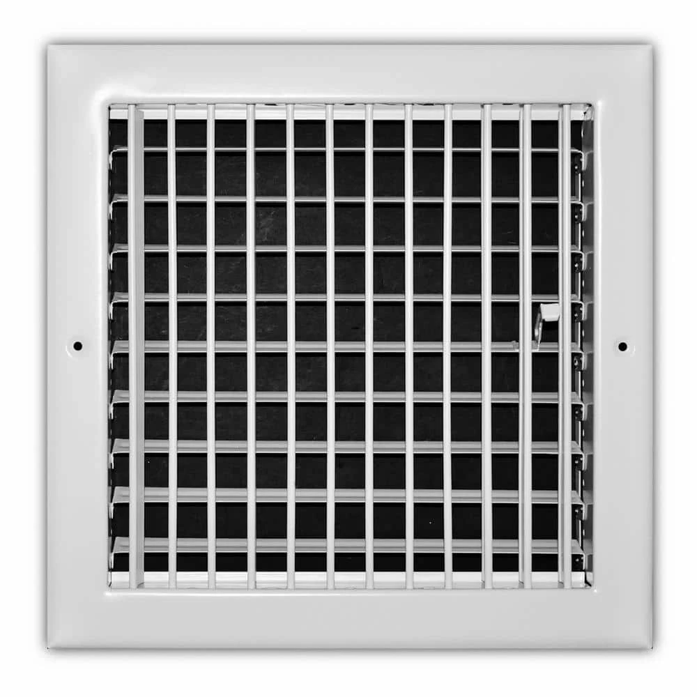 10 In. X 10 In. Adjustable 1-Way Wall/Ceiling Register 1 10 In. X 10 In. Adjustable 1-Way Wall/Ceiling Register