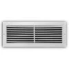 18 In. X 8 In. Fixed Bar Return Air Grille, White