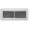 20 In. X 8 In. White Fixed Bar Return Air Grille