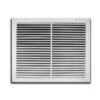 12 In. X 12 In. White Aluminum Fixed Bar Return Air Grille