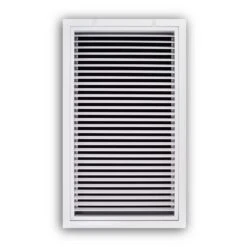 14 In. X 20 In. White Aluminum Fixed Bar Return Air Filter Grille