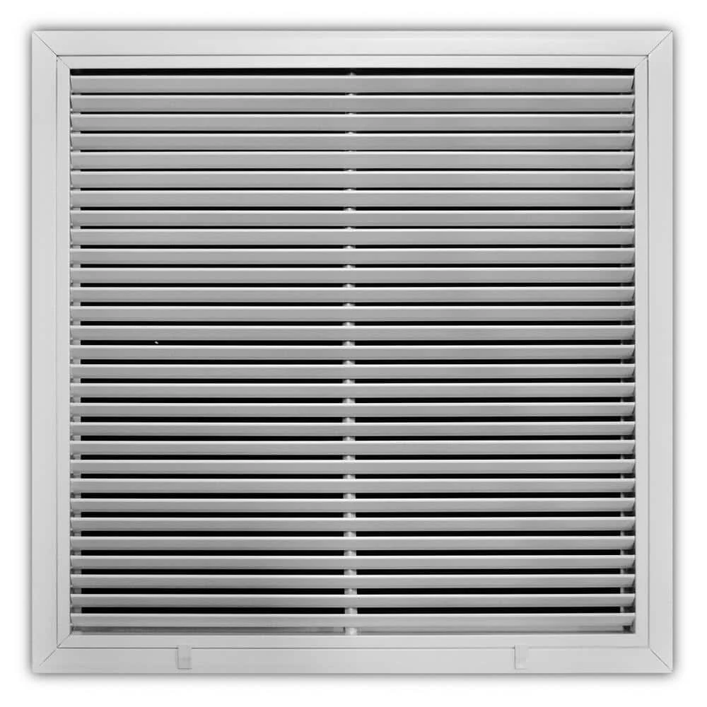 18 In. X 24 In. White Aluminum Fixed Bar Return Air Filter Grille 1 18 In. X 24 In. White Aluminum Fixed Bar Return Air Filter Grille