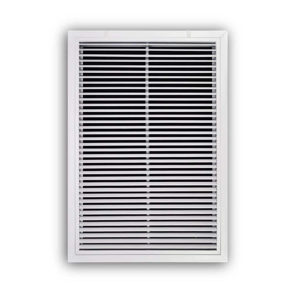 20 In. X 30 In. White Aluminum Fixed Bar Return Air Filter Grille 1 20 In. X 30 In. White Aluminum Fixed Bar Return Air Filter Grille