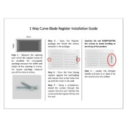 12 In W X 6 In H Steel For Ceiling Or Sidewall White 1-Way Curve Blade Register 8 12 In W X 6 In H Steel For Ceiling Or Sidewall White 1-Way Curve Blade Register -Fire Place Store whites venti air registers grilles h1c1206 4f 1000