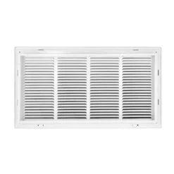 24 In. Wide X 12 In. High (Takes 2 In. Thick Filter) Return Air Filter Grille Of Steel In White -Fire Place Store whites venti air registers grilles h2fg2412 1f 1000