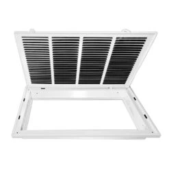 24 In. Wide X 12 In. High (Takes 2 In. Thick Filter) Return Air Filter Grille Of Steel In White -Fire Place Store whites venti air registers grilles h2fg2412 44 1000