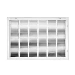 30 In. Wide X 20 In. High (Takes 2 In. Thick Filter) Return Air Filter Grille Of Steel In White 10 30 In. Wide X 20 In. High (Takes 2 In. Thick Filter) Return Air Filter Grille Of Steel In White -Fire Place Store whites venti air registers grilles h2fg3020 1f 1000