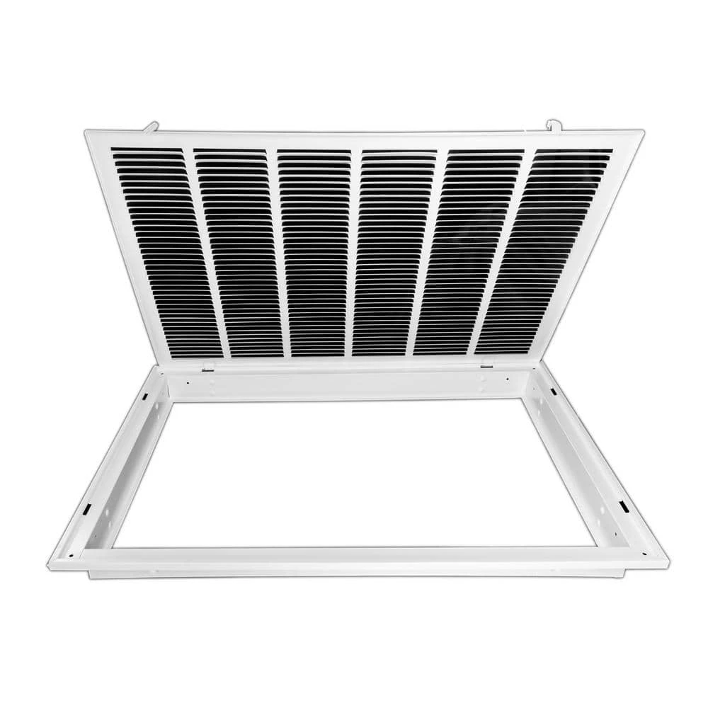 30 In. Wide X 20 In. High (Takes 2 In. Thick Filter) Return Air Filter Grille Of Steel In White 5 30 In. Wide X 20 In. High (Takes 2 In. Thick Filter) Return Air Filter Grille Of Steel In White - Image 5