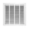 30 In. Wide X 20 In. High (Takes 2 In. Thick Filter) Return Air Filter Grille Of Steel In White