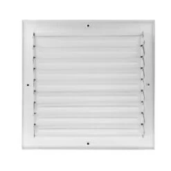 14 In. W X 14 In. H Steel For Ceiling Or Sidewall 4-Way Curve Blade Register, White -Fire Place Store whites venti air registers grilles h4c1414 1f 1000