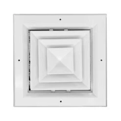 06 In. X 06 In. Aluminum 4-Way Diffuser/Register/Grille For Air Supply