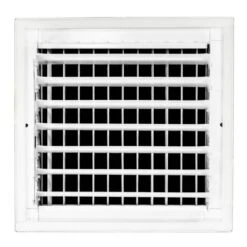 6 In X 6 In Adjustable, Single Deflection, 1 Way Supply Register For Duct Opening 6 In W X 6 In H -Fire Place Store whites venti air registers grilles har0606 44 1000