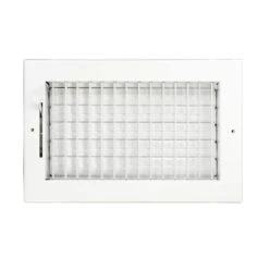 10 In X 8 In Adjustable, Single Deflection, 1 Way Supply Register For Duct Opening 10 In W X 8 In H