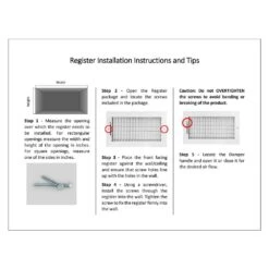 10 In X 10 In Adjustable, Single Deflection, 1 Way Supply Register For Duct Opening 10 In W X 10 In H -Fire Place Store whites venti air registers grilles har1010 4f 1000