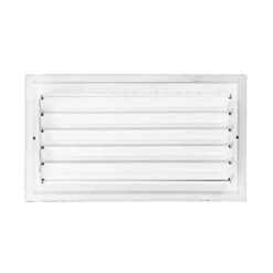 12 In X 8 In Adjustable, Single Deflection, 1 Way Supply Register For Duct Opening 12 In W X 8 In H -Fire Place Store whites venti air registers grilles har1208 1f 1000