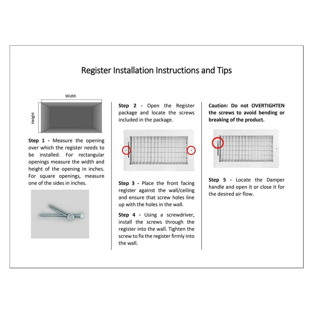 14 In X 4 In Adjustable, Single Deflection, 1 Way Supply Register For Duct Opening 14 In W X 4 In H 3 14 In X 4 In Adjustable, Single Deflection, 1 Way Supply Register For Duct Opening 14 In W X 4 In H - Image 3