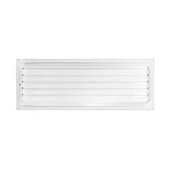 20 In. Wide X 6 In. High Adjustable, Single Deflection, 1 Way Supply Register For Duct Opening 20 In. W X 6 In. H 9 20 In. Wide X 6 In. High Adjustable, Single Deflection, 1 Way Supply Register For Duct Opening 20 In. W X 6 In. H -Fire Place Store whites venti air registers grilles har2006 1f 1000