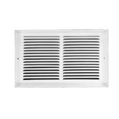 14 In. W X 6 In. H White Baseboard Return Grille -Fire Place Store whites venti air registers grilles hfbg1406 1f 1000