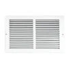 14 In. W X 6 In. H White Baseboard Return Grille
