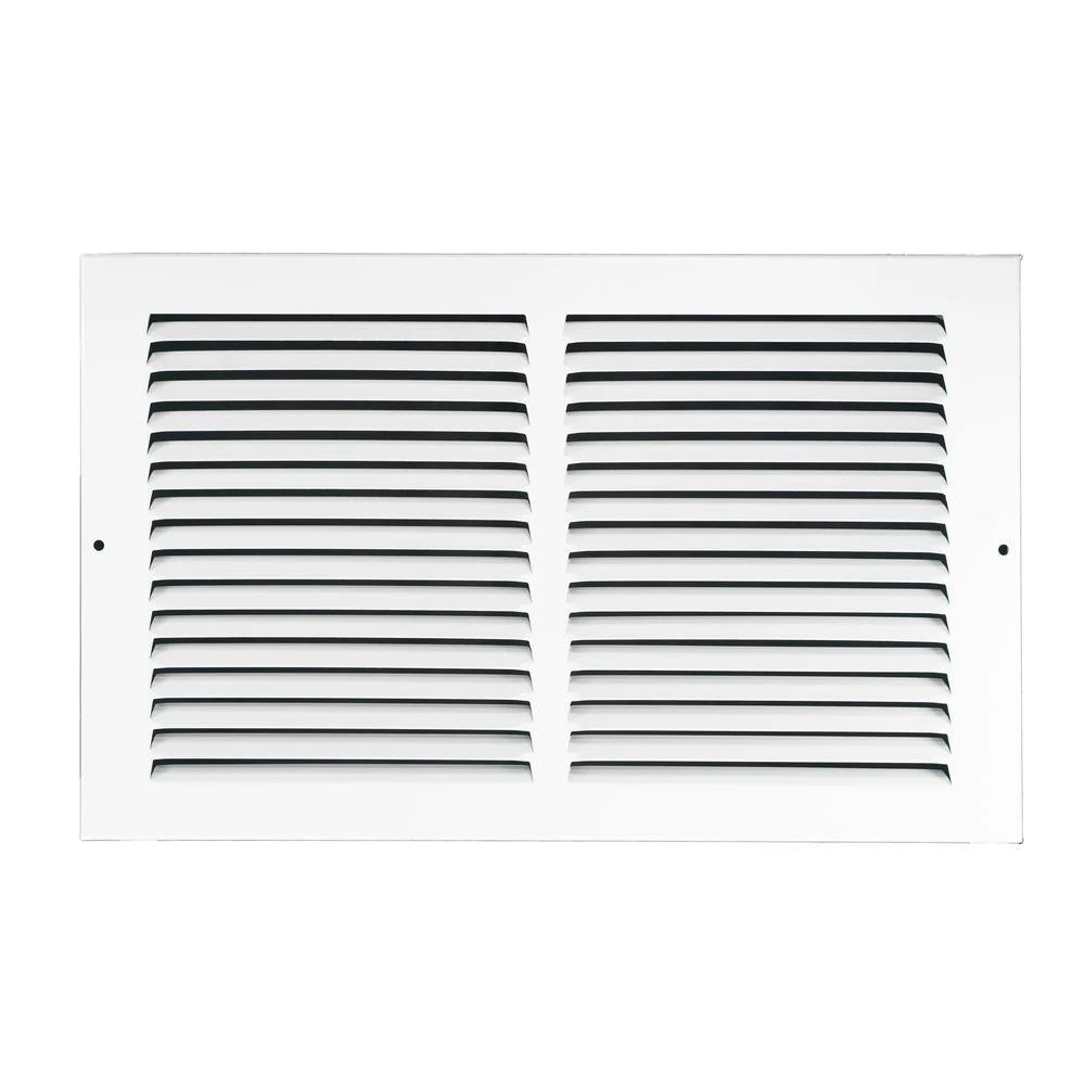 14 In. W X 10 In. H Baseboard Return Grille, White 1 14 In. W X 10 In. H Baseboard Return Grille, White