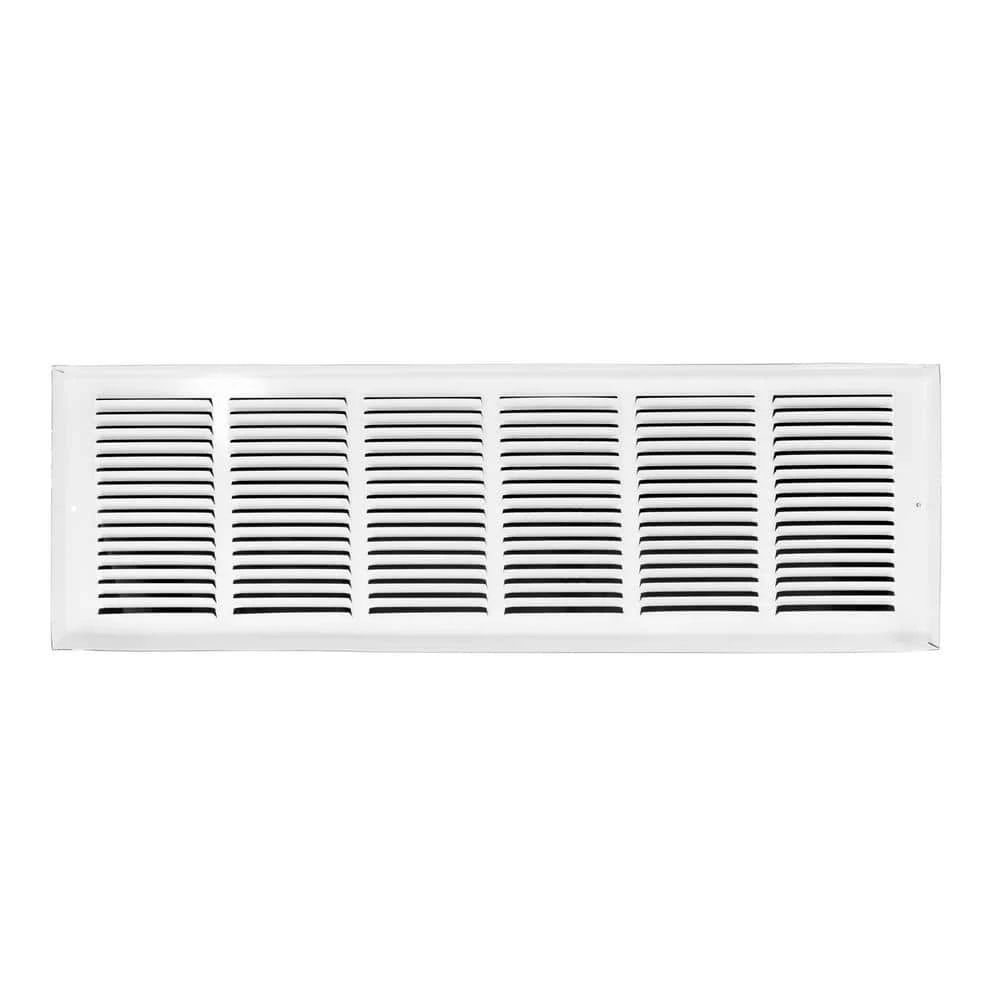 30 In. W X 10 In. H Baseboard Return Grille, White 4 30 In. W X 10 In. H Baseboard Return Grille, White - Image 4