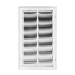 14 In. Wide X 25 In. High Return Air Filter Grille With MERV 11-Filter Pre-Installed -Fire Place Store whites venti air registers grilles hfg1425f 1f 1000