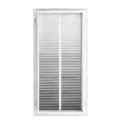 14 In. Wide X 30 In. High Return Air Filter Grille Of Steel In White -Fire Place Store whites venti air registers grilles hfg1430 1f 1000