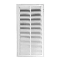 14 In. Wide X 30 In. High Return Air Filter Grille Of Steel In White