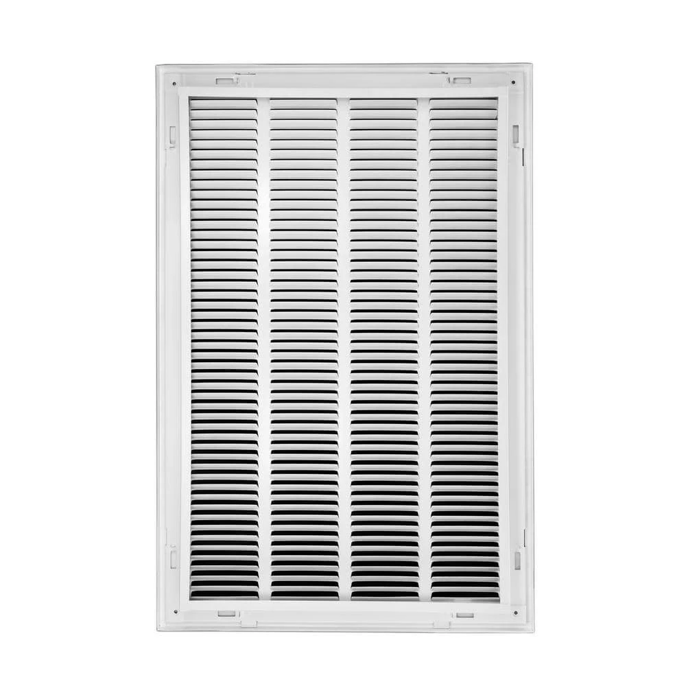 16 In. Wide X 30 In. High Return Air Filter Grille Of Steel In White 4 16 In. Wide X 30 In. High Return Air Filter Grille Of Steel In White - Image 4