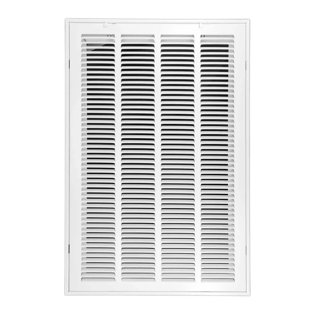 16 In. Wide X 30 In. High Return Air Filter Grille Of Steel In White 1 16 In. Wide X 30 In. High Return Air Filter Grille Of Steel In White