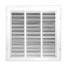 18 In. X 18 In. Square Return Air Filter Grille Of Steel In White