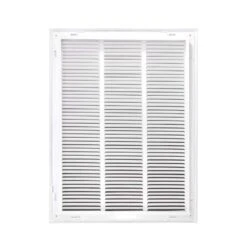 18 In. Wide X 24 In. High Return Air Filter Grille Of Steel In White -Fire Place Store whites venti air registers grilles hfg1824 1f 1000