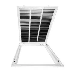 18 In. Wide X 24 In. High Return Air Filter Grille Of Steel In White -Fire Place Store whites venti air registers grilles hfg1824 44 1000