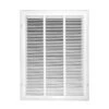18 In. Wide X 24 In. High Return Air Filter Grille Of Steel In White