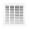 20 In. X 20 In. Square Hinged Return Air Filter Grille Of Steel In White