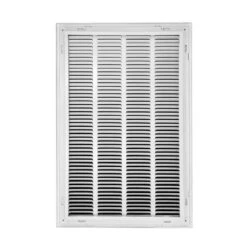 20 In. Wide X 24 In. High Return Air Filter Grille Of Steel In White -Fire Place Store whites venti air registers grilles hfg2024 1f 1000