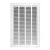 20 In. Wide X 30 In. High Return Air Filter Grille Of Steel In White
