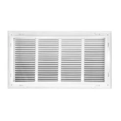 24 In. X 12 In. Square Hinged Return Air Filter Grille Of Steel In White -Fire Place Store whites venti air registers grilles hfg2412h 44 1000