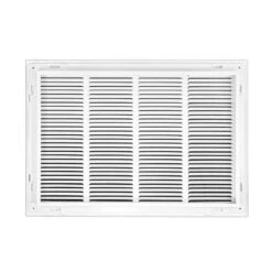 24 In. Wide X 16 In. High Return Air Filter Grille Of Steel In White -Fire Place Store whites venti air registers grilles hfg2416 1f 1000
