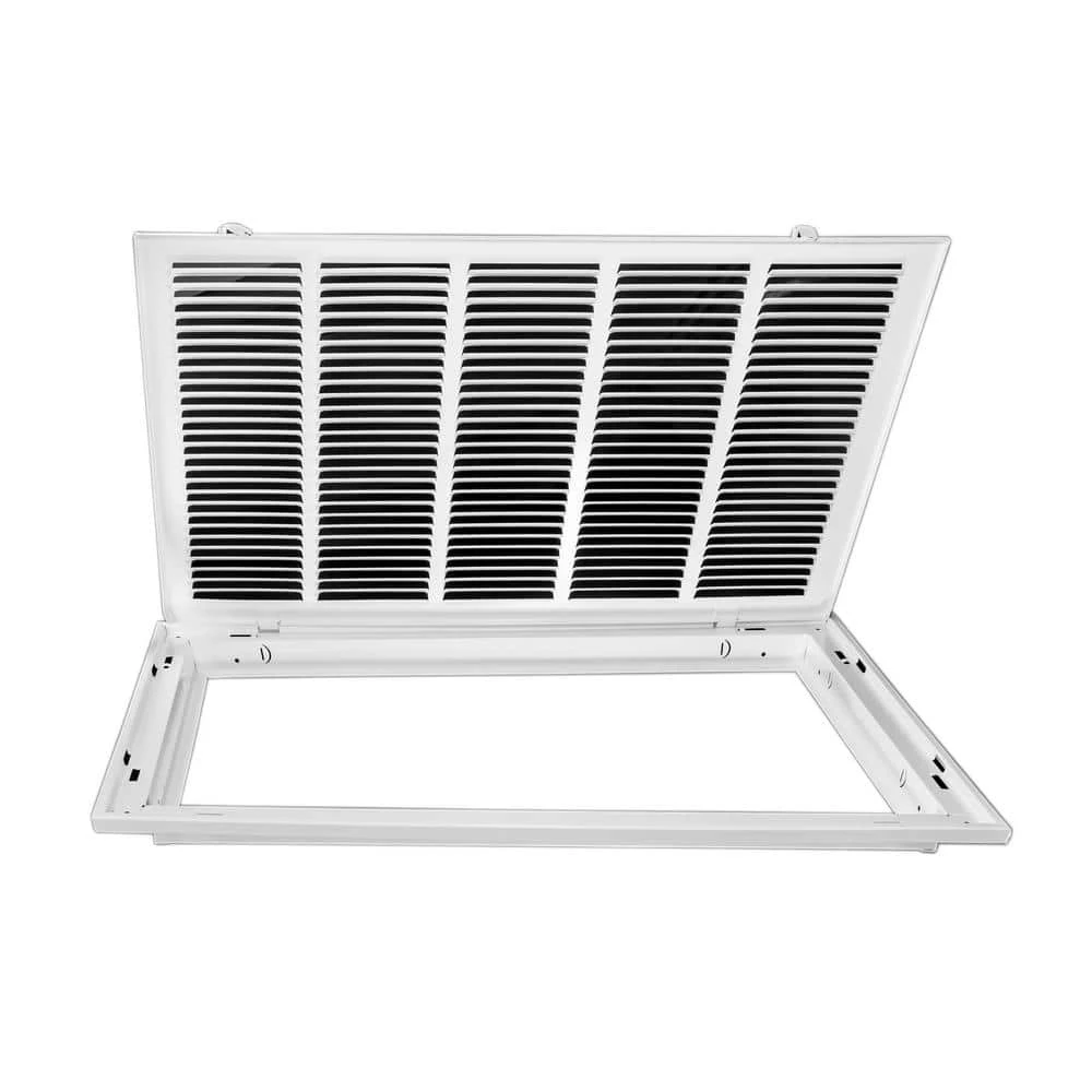 25 In. Wide X 14 In. High Return Air Filter Grille Of Steel In White 5 25 In. Wide X 14 In. High Return Air Filter Grille Of Steel In White - Image 5