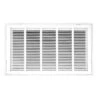 25 In. Wide X 16 In. High Return Air Filter Grille Of Steel In White