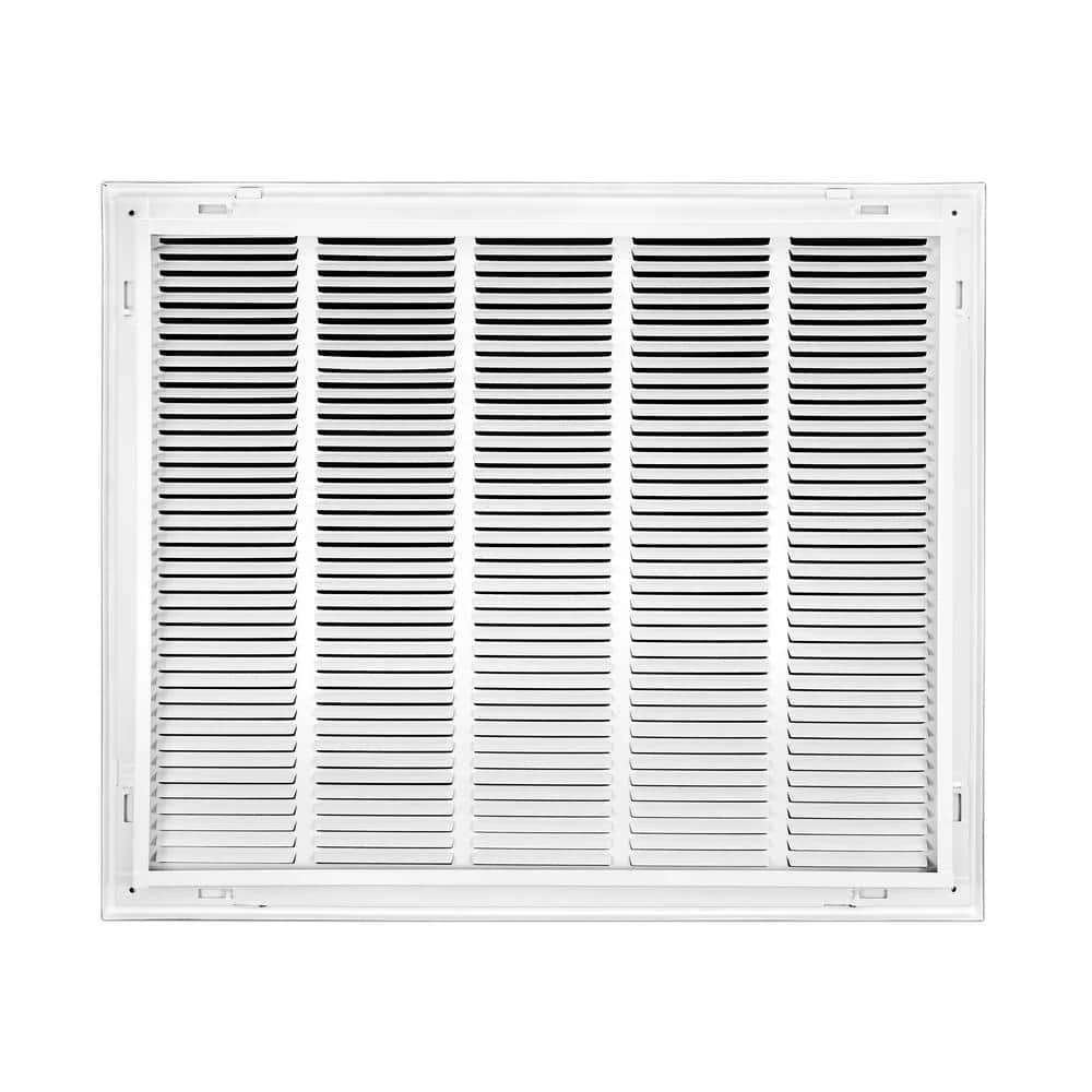 25 In. Wide X 20 In. High Return Air Filter Grille Of Steel In White 4 25 In. Wide X 20 In. High Return Air Filter Grille Of Steel In White - Image 4